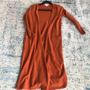 LuLaRoe XS Burnt Orange Duster